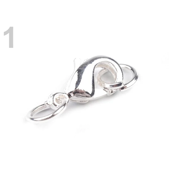 Delfin kapocs karikával 5x10 mm 10 db