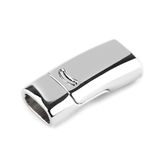 Ezüst mágnes lapos kapocs 4x9 mm