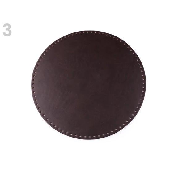 Táska alap kerek 25 cm - sötétbarna