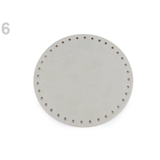 Táska alap kerek 16 cm - világos szürke