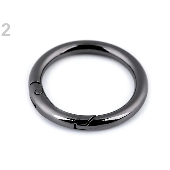 Nyitható karika 32 mm - fekete nikkel
