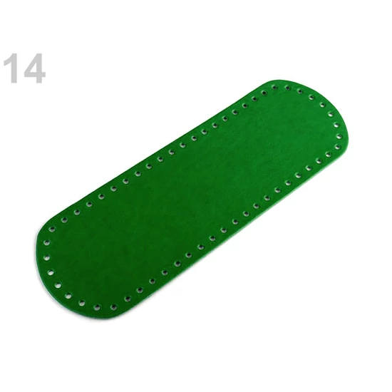 Táskaalj 10x30 cm - pasztell zöld