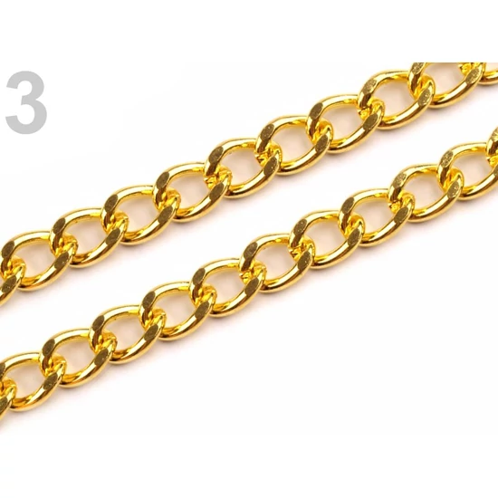Táskalánc, fém 120 cm - Arany