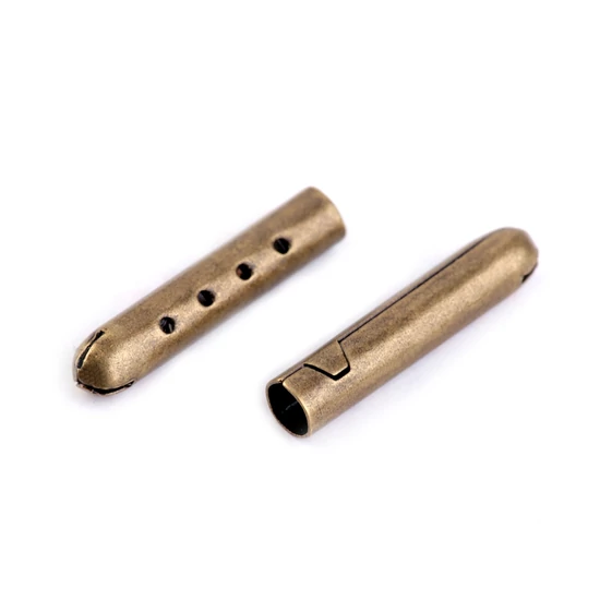 Fém zsinórvégződés 4,5x22 mm - Óarany
