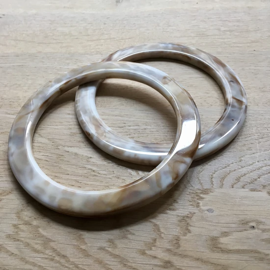 Prémium Akril Táskafül - 13 cm - Cappuccino