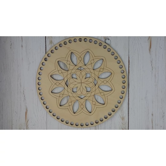 Horgolható fa alap - Mandala