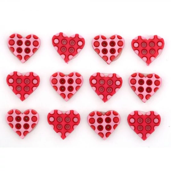 Dress it up - Polka Dots Hearts Pink