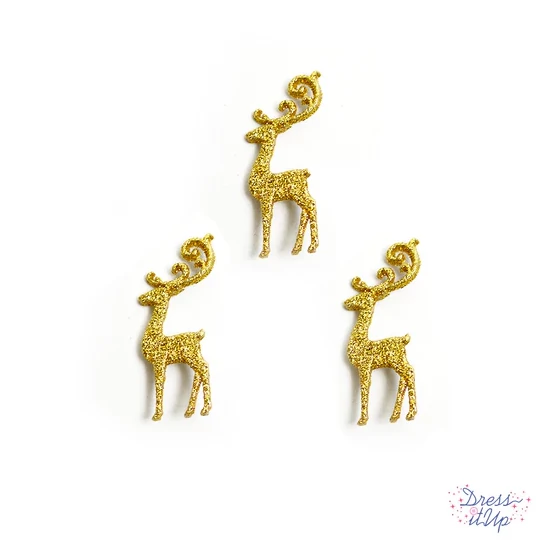 Dress it up – KARÁCSONY – Gold Glitter Reindeer