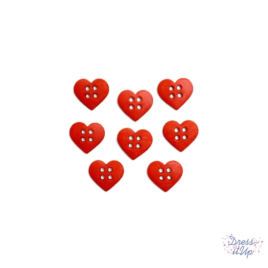 Dress it up -  Sewing hearts red
