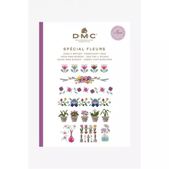 DMC keresztszemes mintafüzet - virágok