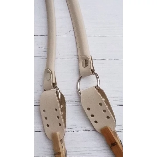 Táskafül 52+2x7 cm hosszú felvarrható - bézs