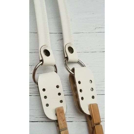 Táskafül 52+2x7 cm hosszú felvarrható - fehér