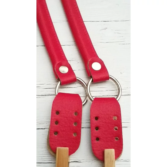 Táskafül 52+2x7 cm hosszú felvarrható - piros