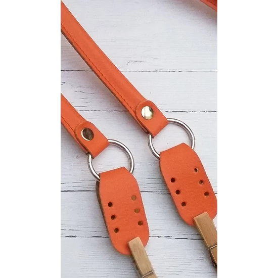 Táskafül 52+2x7 cm hosszú felvarrható - mandarin