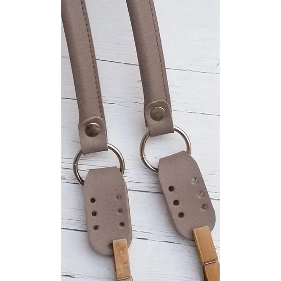 Táskafül 52+2x7 cm hosszú felvarrható - taupe