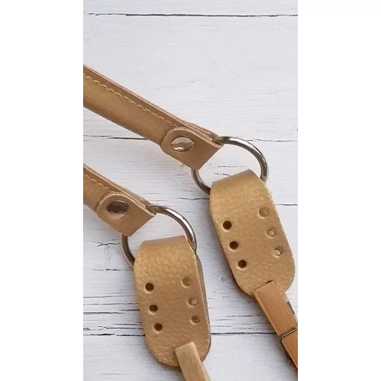 Táskafül 52+2x7 cm hosszú felvarrható - arany