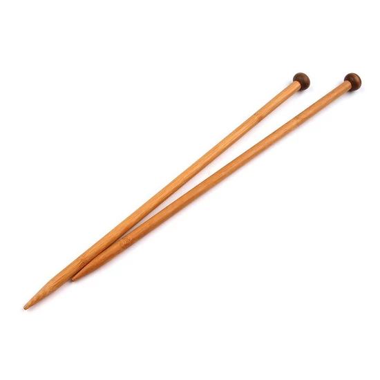 Bambusz egyenes kötőtű 10 mm