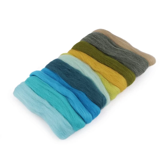 Fésült gyapjú nemezeléshez - 50 g - van gogh