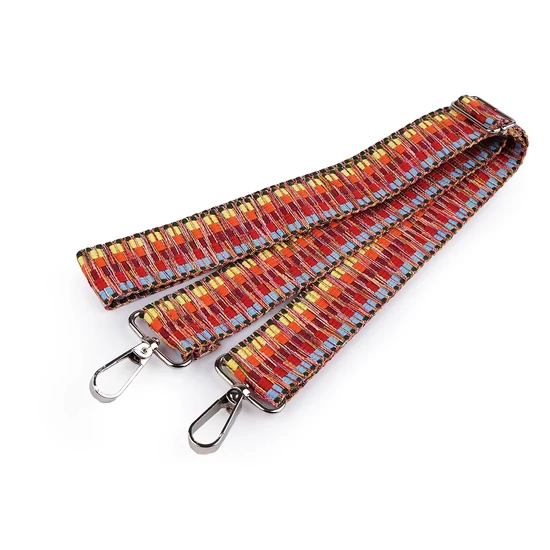 Textil crossbody táskafül karabinerrel  3,8 cm - Multicolor