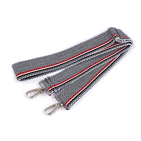 Textil crossbody táskafül karabinerrel  3,8 cm - Sötétkék Hilfiger