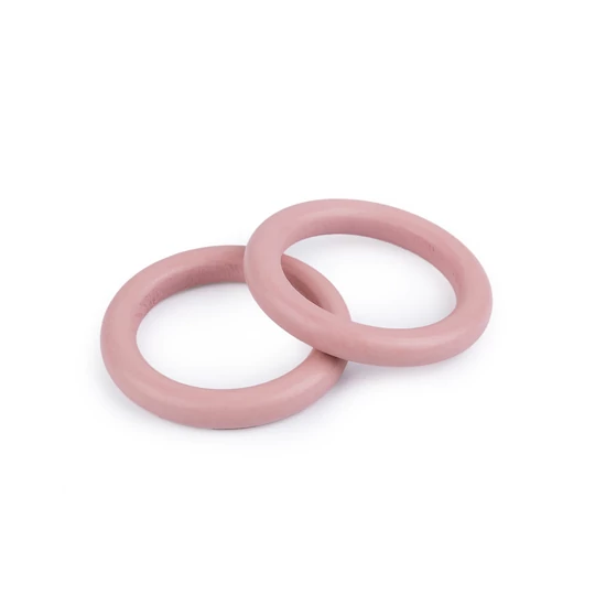 Horgolható fa karika 33 mm - PASZTEL PINK