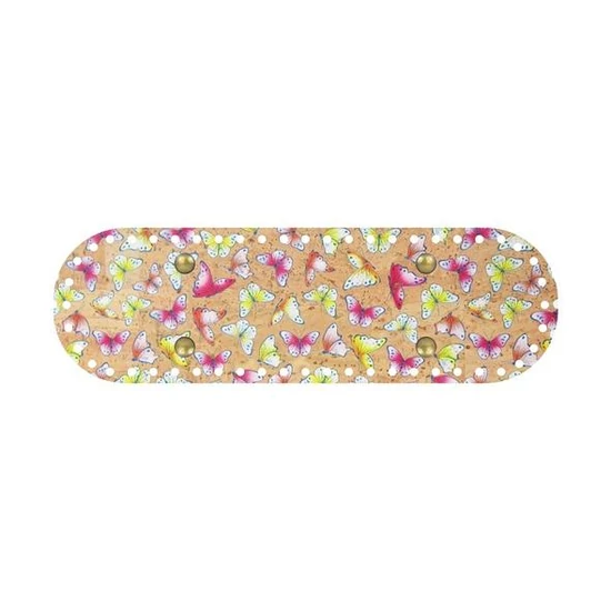 Parafa táskaalap ovális 32x10 cm - pillangó