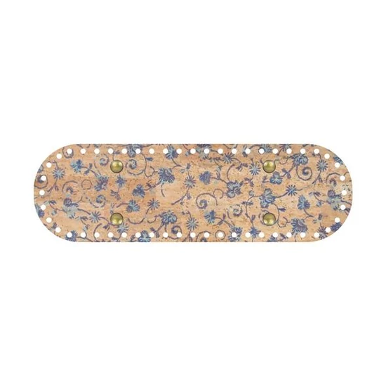 Parafa táskaalap ovális 32x10 cm - búzavirág