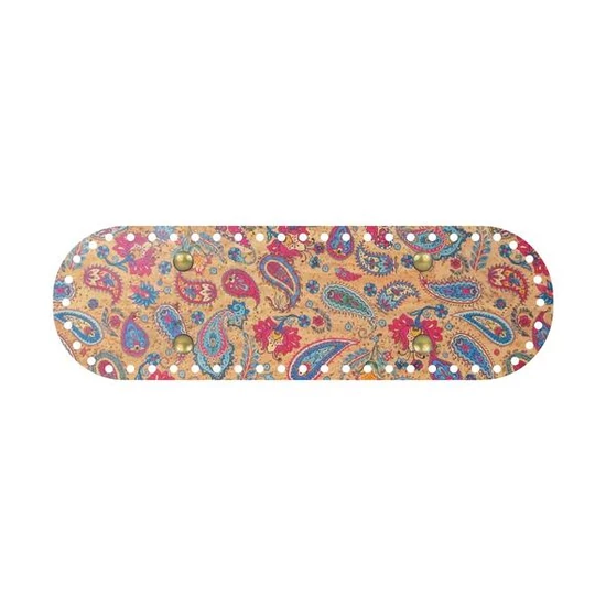 Parafa táskaalap ovális 32x10 cm - színes levelek