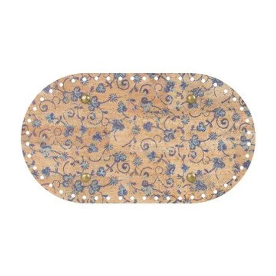 Parafa táskaalap ovális nagy 30x17 cm - búzavirág