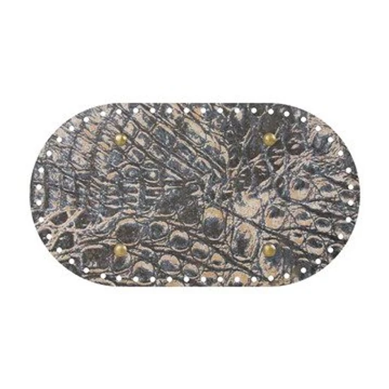 Parafa táskaalap ovális nagy 30x17 cm - kígyómintás