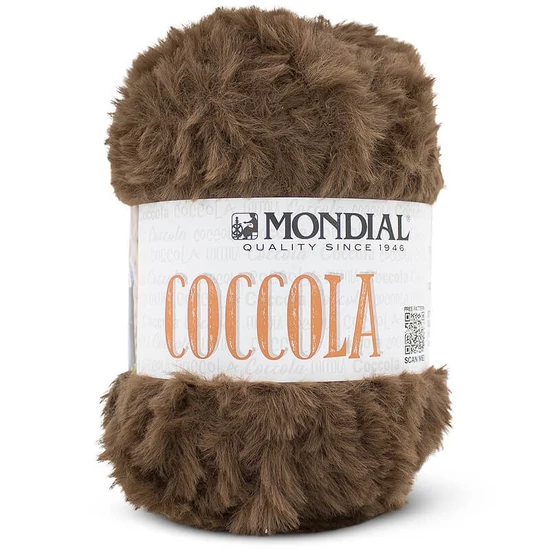 Mondial Coccola szőrös fonal - barna