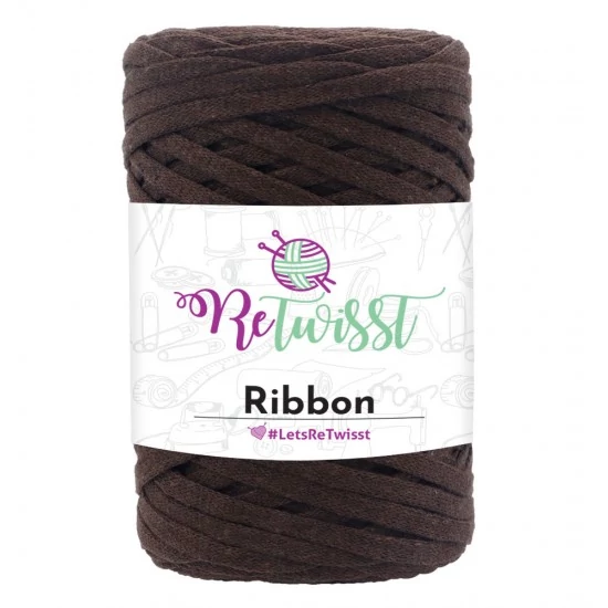 Retwisst szalagfonal Ribbon - Barna