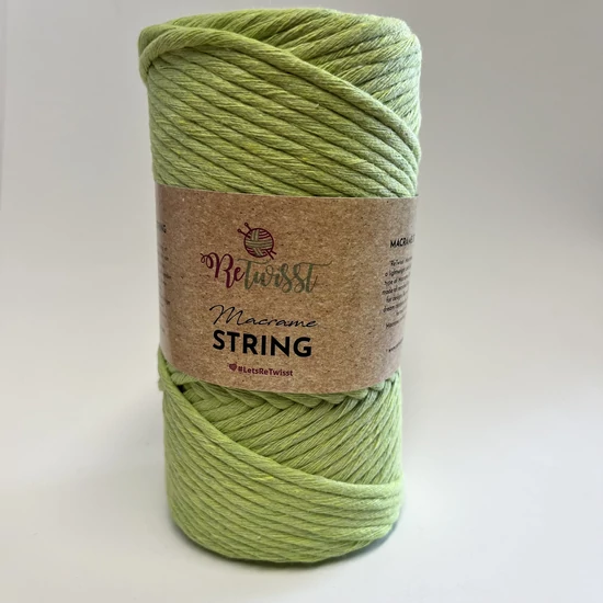 ReTwisst String - makraméfonal 3 mm - tavaszi zöld