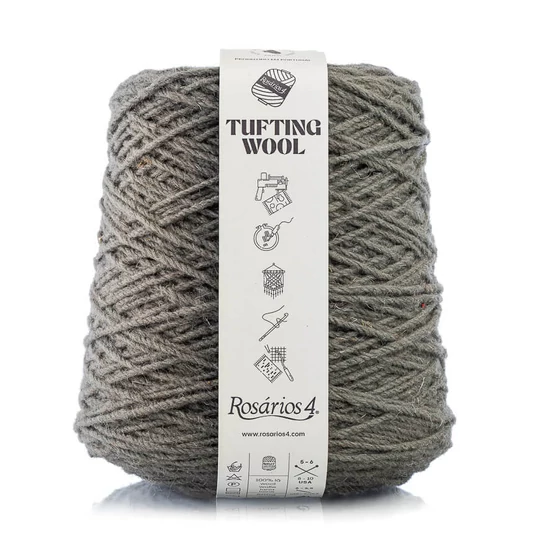 Rosários4 Tufting fonal 100% gyapjú - SÖTÉTSZÜRKE