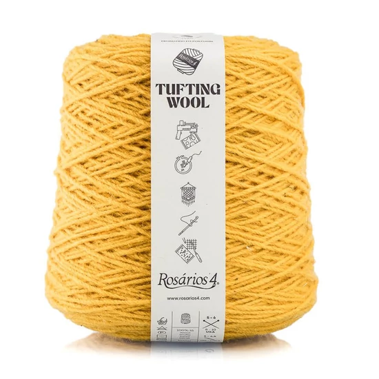 Rosários4 Tufting fonal 100% gyapjú - NAPSÁRGA