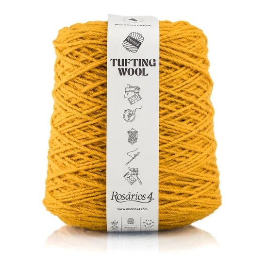 Rosários4 Tufting fonal 100% gyapjú - ARANYSÁRGA