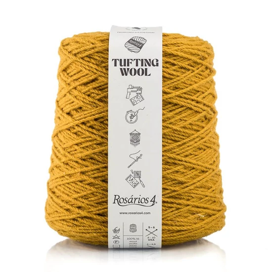 Rosários4 Tufting fonal 100% gyapjú - MUSTÁR