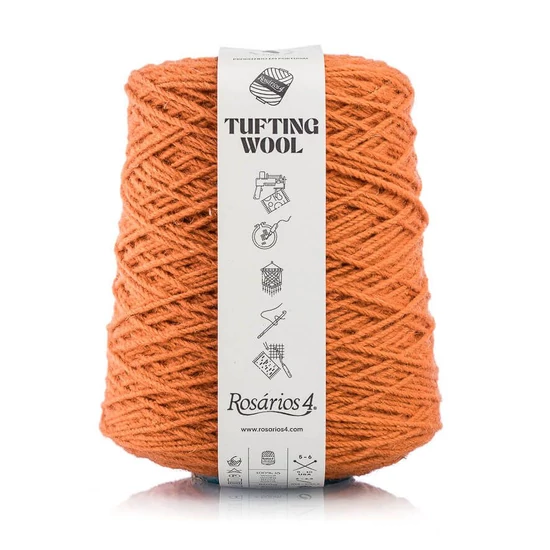 Rosários4 Tufting fonal 100% gyapjú - TÉGLA