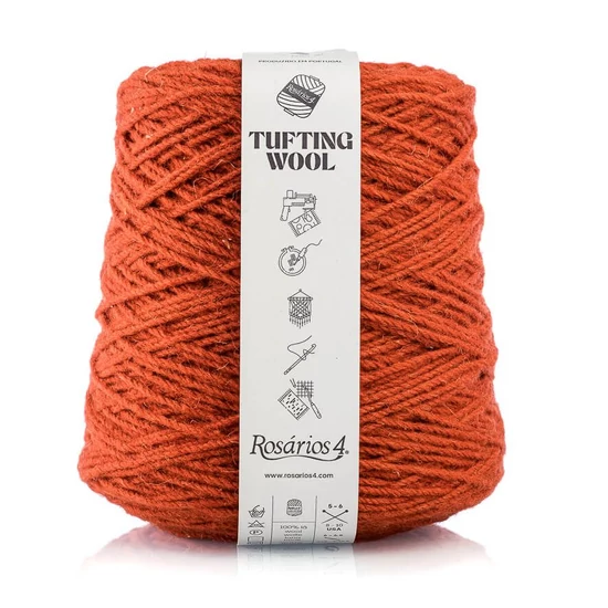 Rosários4 Tufting fonal 100% gyapjú - TERRAKOTTA