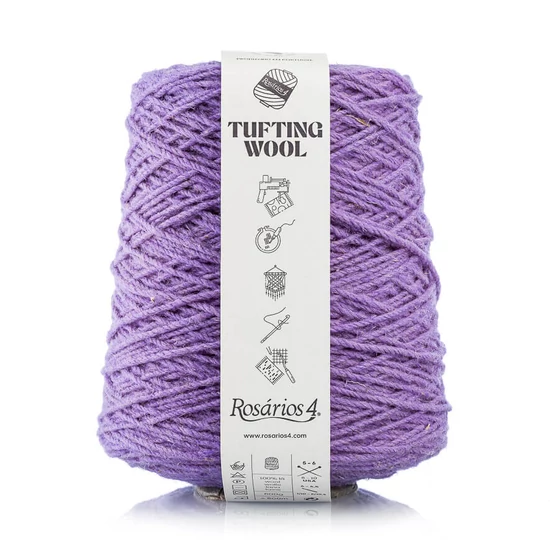 Rosários4 Tufting fonal 100% gyapjú - LEVENDULA