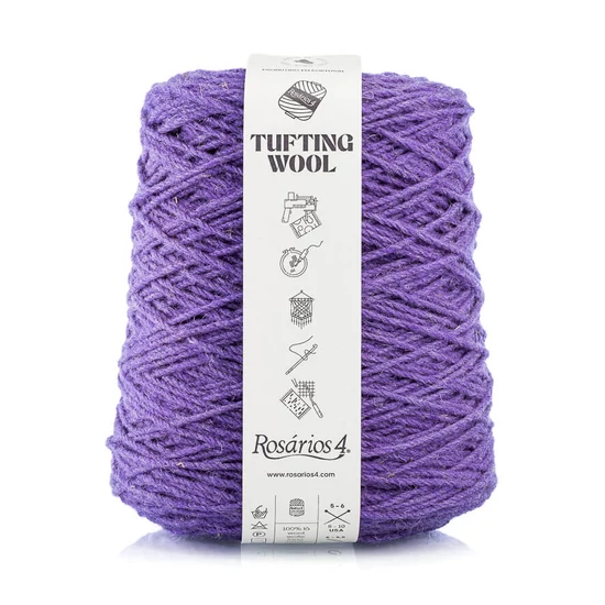 Rosários4 Tufting fonal 100% gyapjú - LILA