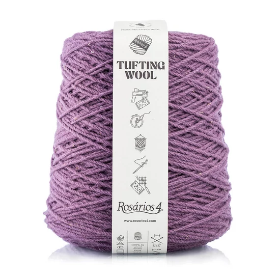 Rosários4 Tufting fonal 100% gyapjú - ANTIK LILA