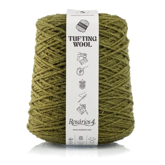Rosários4 Tufting fonal 100% gyapjú - OLIVA