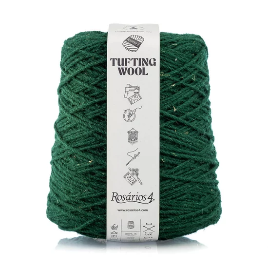 Rosários4 Tufting fonal 100% gyapjú - ZÓLD