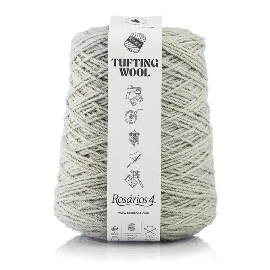 Rosários4 Tufting fonal 100% gyapjú - HALVÁNY SZÜRKE