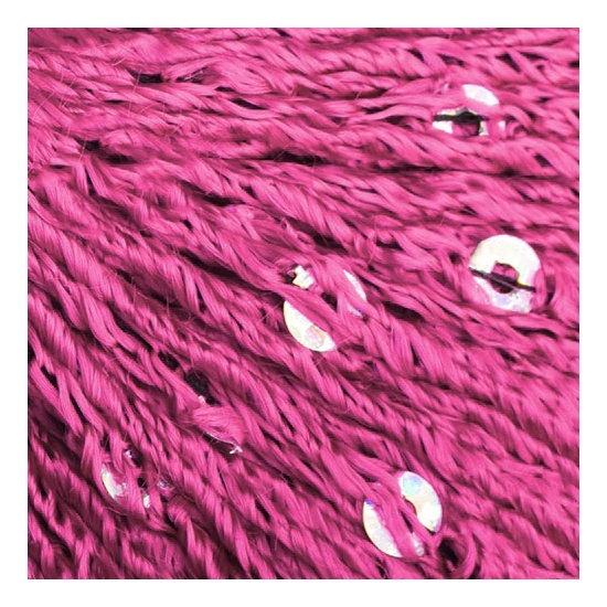 Venera flitteres fonal – 3551 – Hot pink ezüst flitterrel