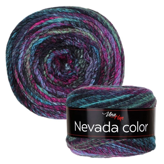 Nevada Color színátmenetes fonal – 6302 – Éjkirálynő