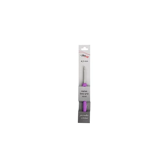 Horgolótű Easy Grip - alumínium - 4,5 mm