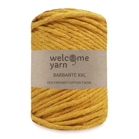 Welcomeyarn Spárgafonal XXL 500 g - 4 mm - mustár