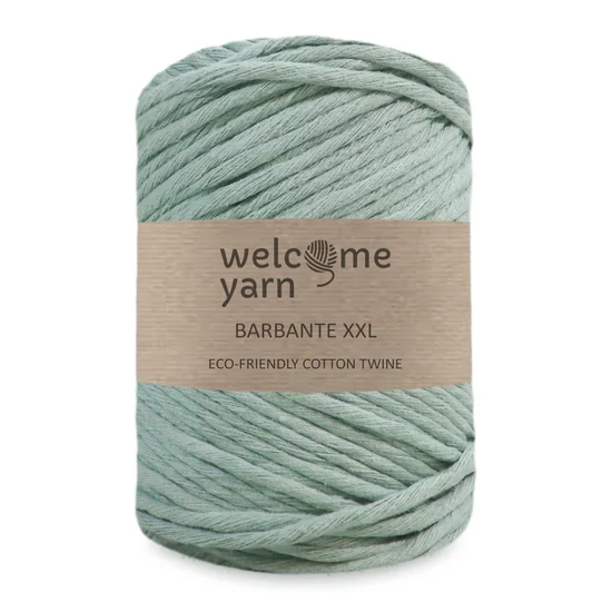 Welcomeyarn Spárgafonal XXL 500 g - 4 mm - pasztel zöld Welcomeyarn Spárgafonal XXL 500 g - 4 mm - pasztel zöld